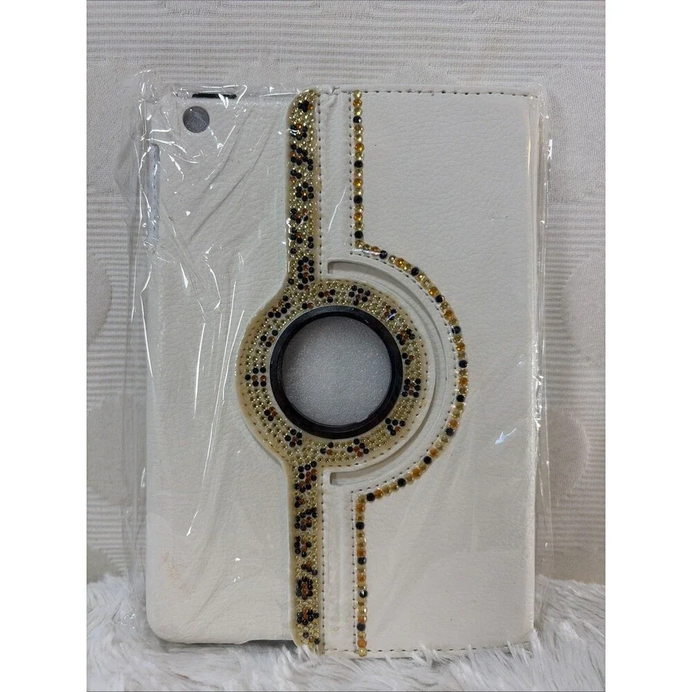 STENES iPad Mini 4 7.9 Case 360 Rotating Stand Rhinestone Leopard Bling